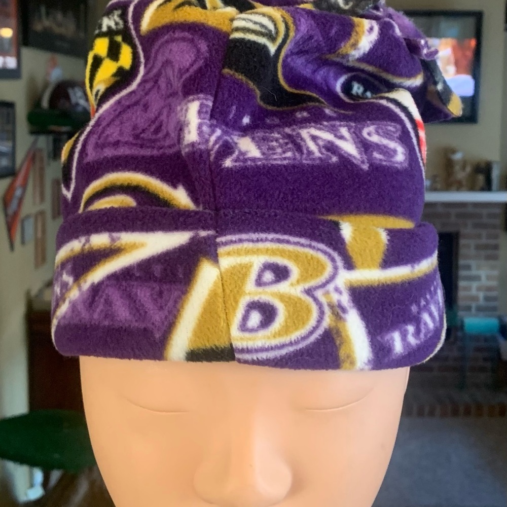 Baltimore Ravens Fleece Beanie Hat